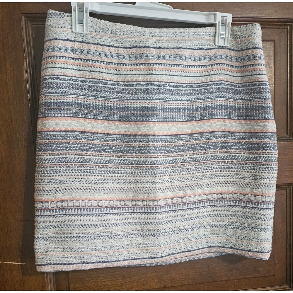 Dalia Tweed Geometric Mini Skirt